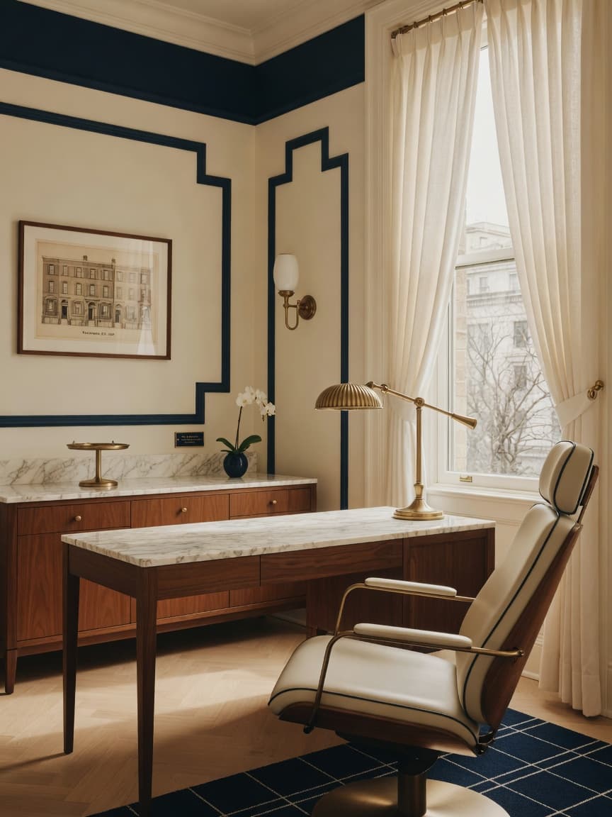 DC Perio specialist consultation room — natural daylight, considered medical aesthetic